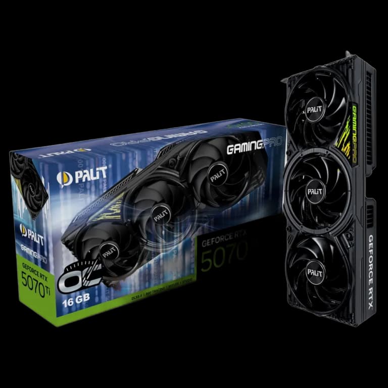 Palit GeForce RTX 5070 Ti GAMINGPRO - 16GB, черный цвет