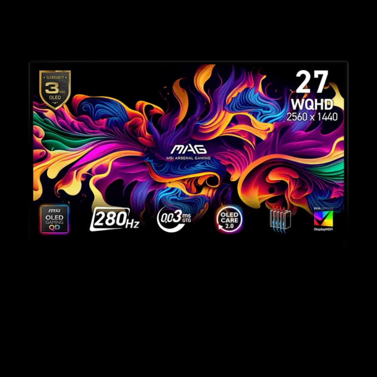 WQHD QD-OLED монитор MSI MAG 271QP X28