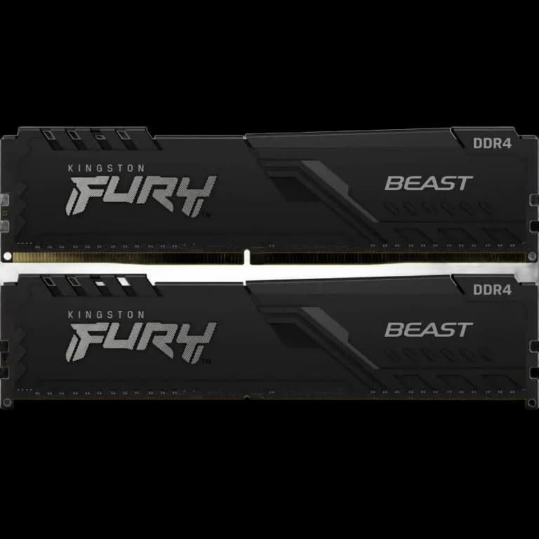  Kingston 32GB DDR4 3200 DIMM FURY Beast Black Gaming Memory