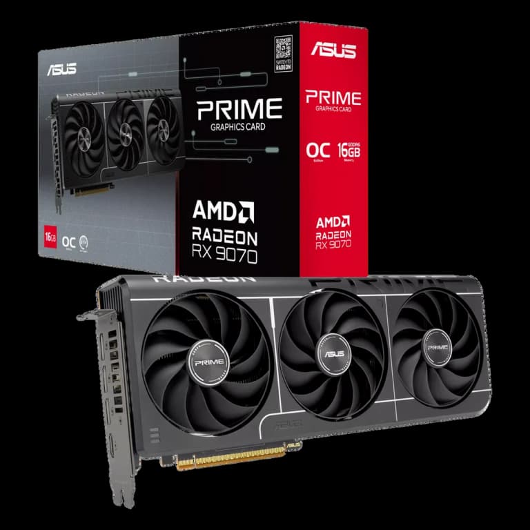 ASUS RX9070 PRIME EVO OC 16GB GDDR6 256bit 3xDP HDMI 3FAN