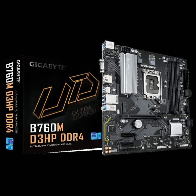 Gigabyte B760M D3HP - DDR4, сильвер цвет