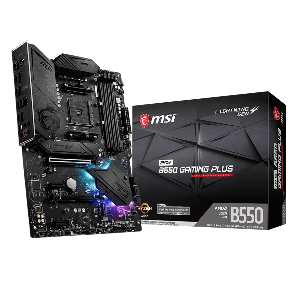 MSI MPG B550 GAMING PLUS - DDR4, черный цвет