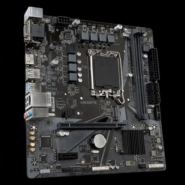 Материнская плата Gigabyte OEM H610M H V2 DDR4, Socket 1700, Intel H610, 2xDDR4-3200, D-SUB+HDMI, 1xPCI-Ex16, 1xPCI-Ex1, 4xSATA3, 1xM.2, 8Ch Audio, GLan, (4+4)xUSB2.0, (2+2)xUSB3.2, 2xPS/2, mATX, RTL oem