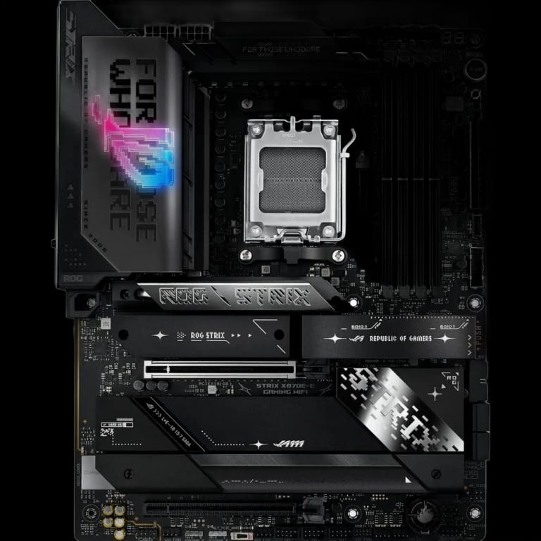 Материнская плата ASUS ROG STRIX X870E-E GAMING WIFI AM5 ATX 4xDDR5 2xPCIEx16 5xM.2 2xUSB-C HDMI 