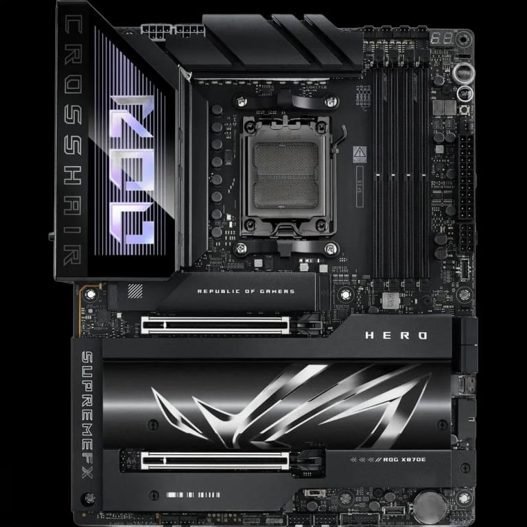 Материнская плата ASUS ROG CROSSHAIR X870E HERO AM5 ATX 4xDDR5 2xPCIEx16 5xM.2 2xUSB-C HDMI 