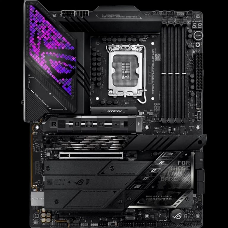 Материнская плата ASUS ROG STRIX Z890-E GAMING WIFI LGA1851 ATX 4xDDR5 2xPCIEx16 7xM.2 2xThunderbolt 2xUSB-C DP HDMI 