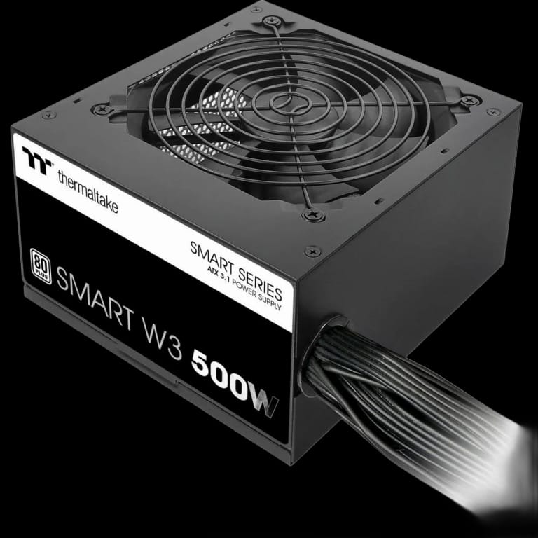 Блок питания ПК Thermaltake Smart W3 500 /Non Modular/Non Light/Full Range/Analog/80 Plus/EU/Non JP CAP/All Flat Cables/ATX 3.1