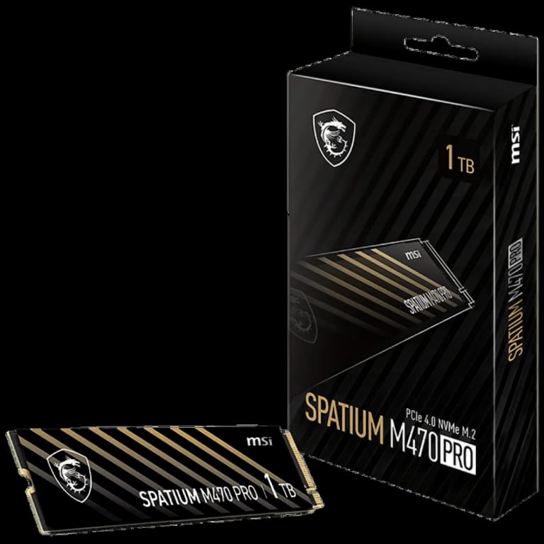 Твердотельный накопитель SSD MSI M.2 2280 1TB SPATIUM M470 PRO Client SSD S78-440L0J0-P83, PCIe Gen4x4 with NVMe