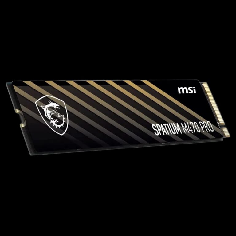 Твердотельный накопитель SSD MSI M.2 2280 2TB SPATIUM M470 PRO Client SSD S78-440Q990-P83, PCIe Gen4x4 with NVMe,  3D TLC, R/ W 5000/ 4400