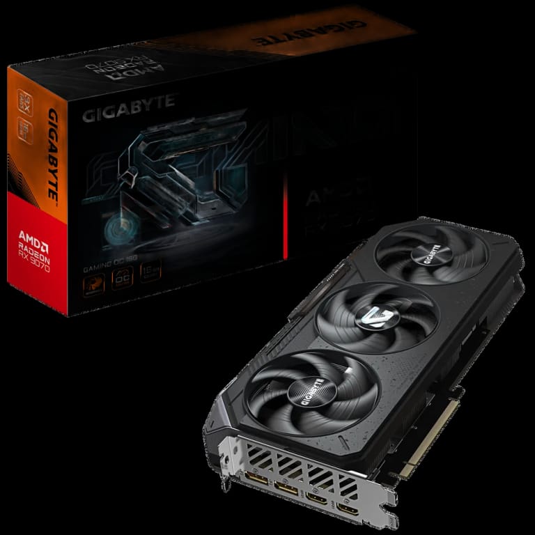 Видеокарта Gigabyte RX9070 GAMING OC 16GB GDDR6 256bit 2xDP 2xHDMI 3FAN RTL