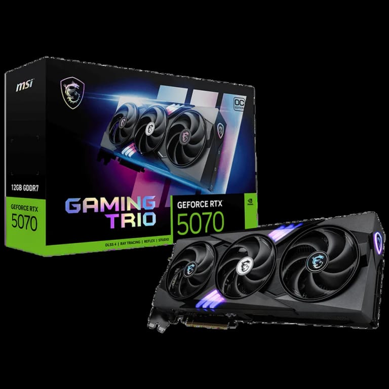 Видеокарта MSI RTX5070 GAMING TRIO OC 12GB GDDR7 192bit 3xDP HDMI 3FAN RTL