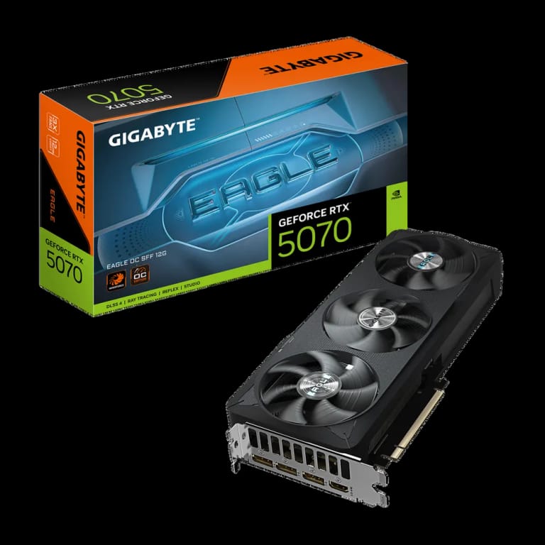 Видеокарта Gigabyte RTX5070 EAGLE OC SFF 12GB GDDR7 192bit 3xDP HDMI 3FAN RTL