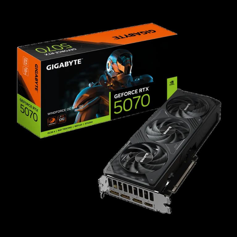 Видеокарта Gigabyte RTX5070 WINDFORCE OC SFF 12GB GDDR7 192bit 3xDP HDMI 3FAN RTL