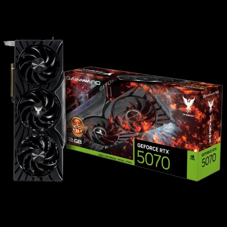 Видеокарта Gainward RTX5070 PHOENIX GS 12GB GDDR7 192bit 3xDP HDMI 3FAN RTL