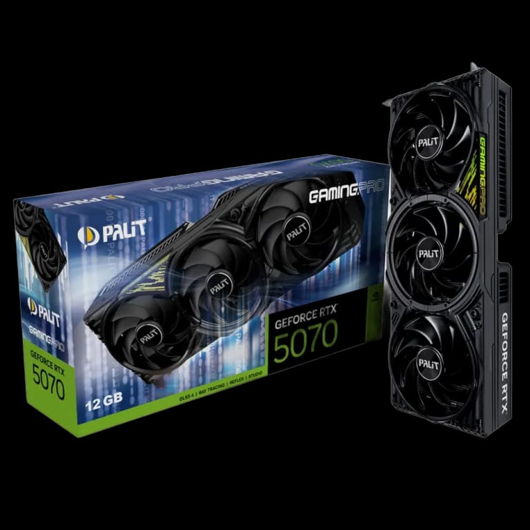 Видеокарта Palit RTX5070 GAMINGPRO 12GB GDDR7 192bit 3xDP HDMI 3FAN RTL