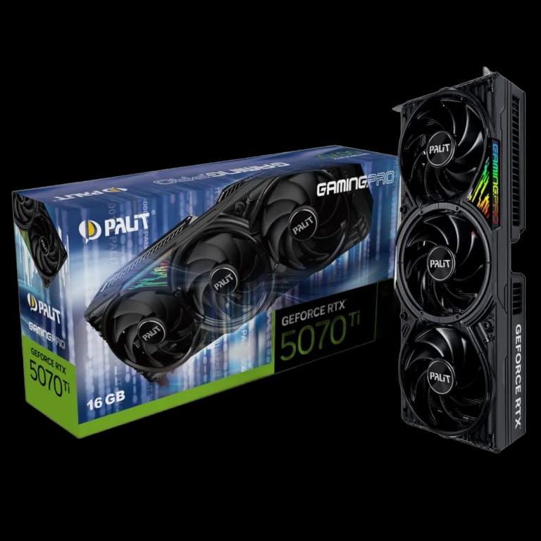 Видеокарта Palit RTX5070Ti GAMINGPRO 16GB GDDR7 256bit 3xDP HDMI 3FAN RTL