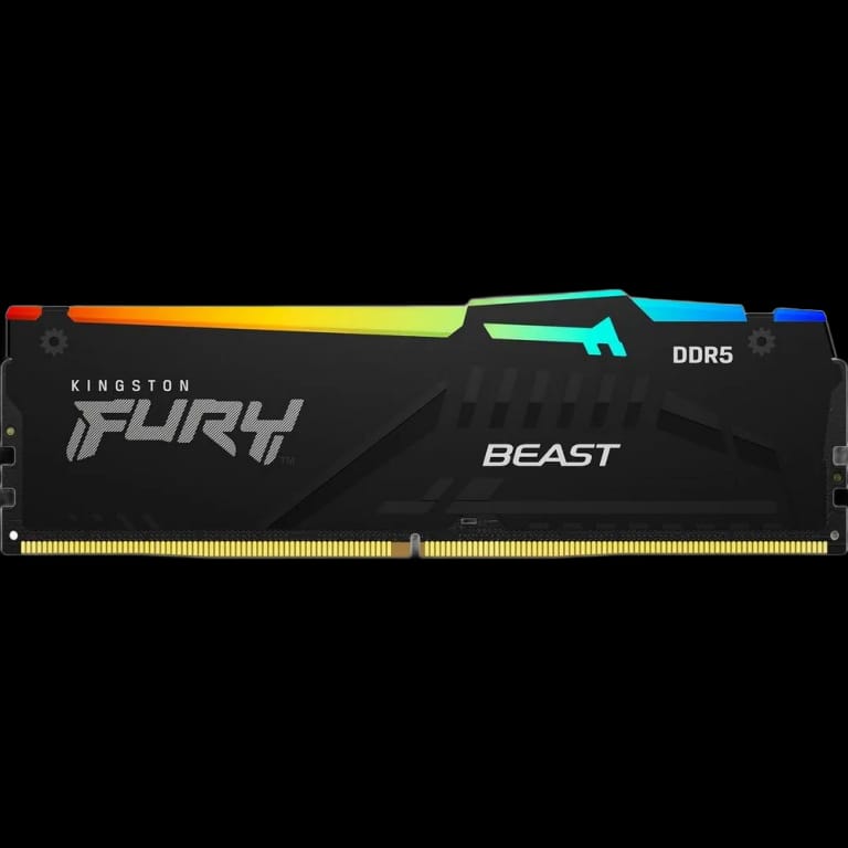 Модуль памяти Kingston 32GB DDR5 6000 DIMM FURY Beast Black RGB  Non-ECC,  CL40, 1.35V, RTL