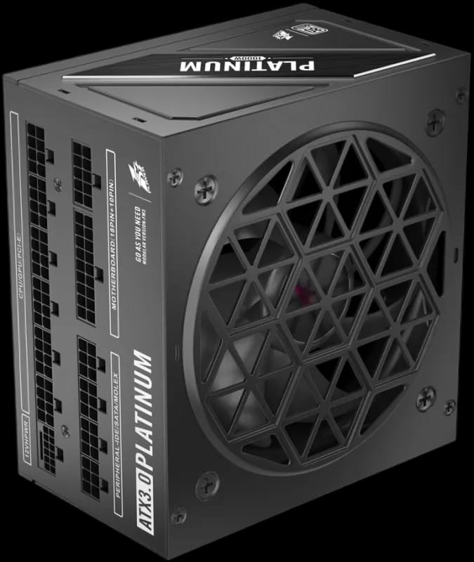 Блок питания 1STPLAYER NGDP, 1000W, 80+ Platinum, ATX3.0 (HA-1000BA3-BK) черный