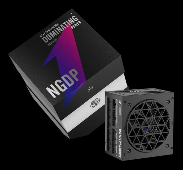 Блок питания 1STPLAYER NGDP, 1300W, 80+ Platinum, ATX3.0 (HA-1300BA3-BK) черный