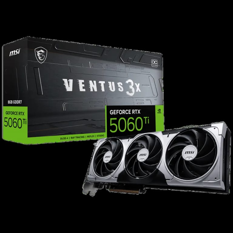 Видеокарта MSI RTX5060Ti VENTUS 3X OC 8GB GDDR7 128bit 3xDP HDMI 3FAN RTL