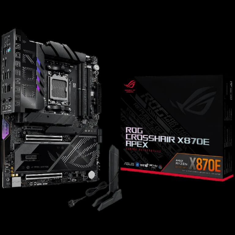 Материнская плата ASUS ROG CROSSHAIR X870E APEX AM5 ATX 2xDDR5 2xPCIEx16 PCIEx4 PCIEx1 5xM.2 3xUSB-C 5GLAN Wi-Fi 7 