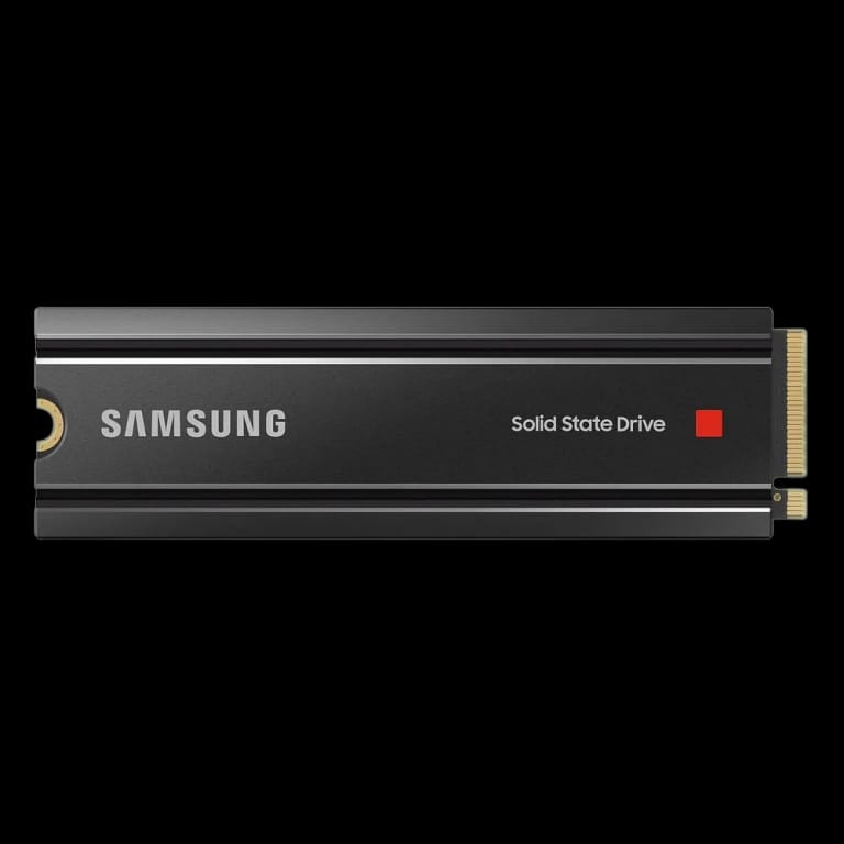Твердотельный накопитель SSD Samsung 980 PRO Black M.2 2280 MZ-V8P2T0 2TB Client SSD PCIe Gen4x4 with NVMe, 7000/5100, IOPS 1000/1000K, MTBF 1.5M, 3D NAND TLC, 2048MB, 1200TBW, 0,33DWPD, Heat Sink, RTL (837690)