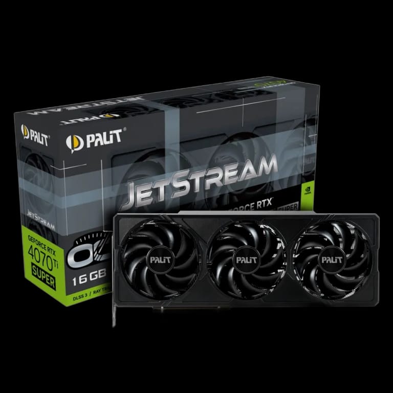 Видеокарта Palit RTX4070Ti SUPER JETSTREAM OC 16GB GDDR6X 256-bit DPx3 HDMI 3FAN RTL 