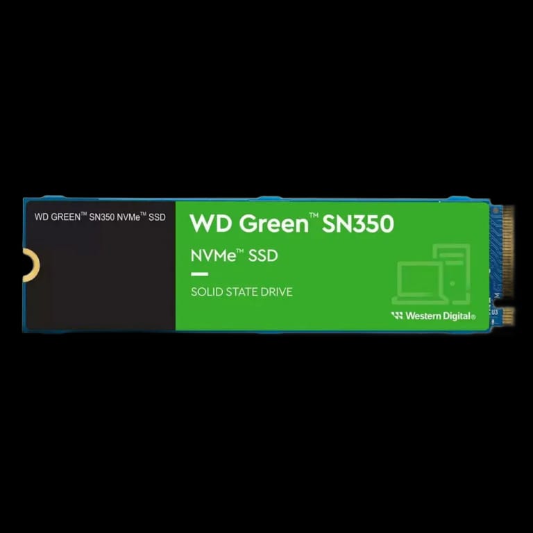 Твердотельный накопитель SSD Western Digital Green 500Gb, NVMe, R/W 2400/1650 Mb/s, TBW 60, 3D TLC