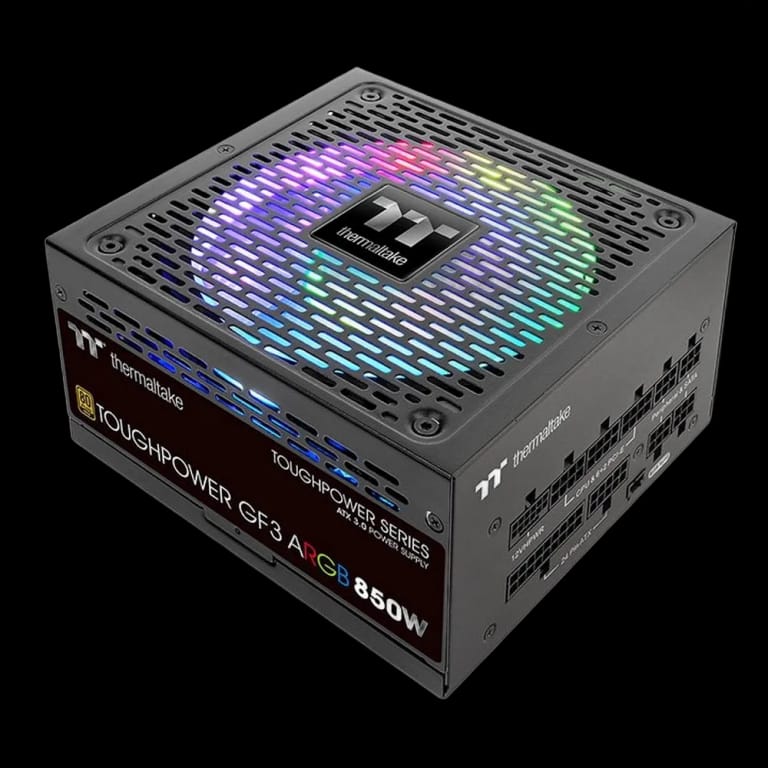 Блок питания Thermaltake Toughpower GF3 ARGB/0850W/Fully Modular/Pure 14/Full Range/Analog/80 Plus Gold /EU/100% JP CAP/All Flat Cables/Gen 5