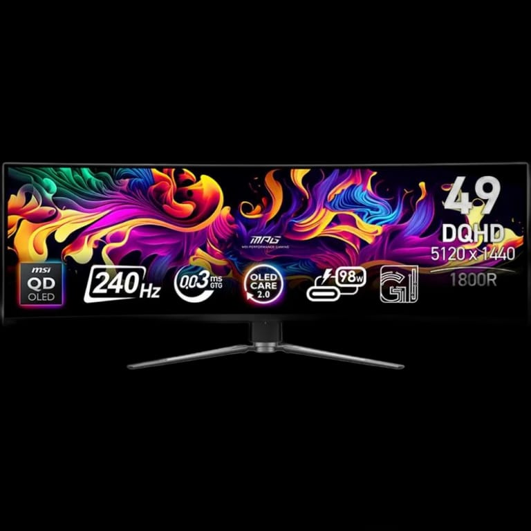 Монитор 49" MSI MPG 491CQPX QD-OLED Black 