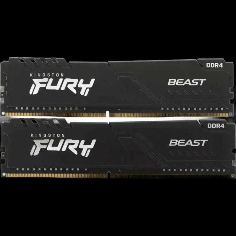Модуль памяти Kingston 16GB DDR4 3200 DIMM FURY Beast Black Gaming Memory KF432C16BBK2/16-SP Non-ECC, CL16, 1.35V, 1RX8 (Kit of 2),
