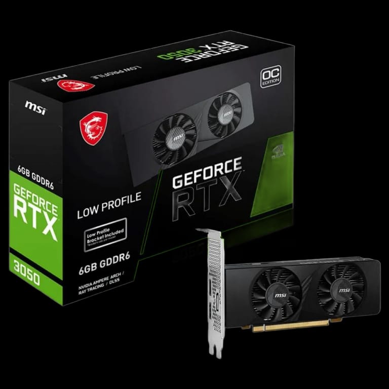 Видеокарта MSI RTX3050 LP 6G OC 6GB GDDR6 DP 2xHDMI 2FAN RTL