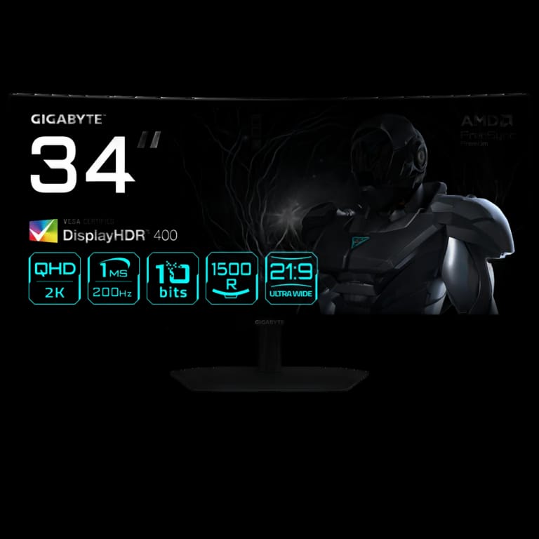 Монитор 34" Gigabyte G34WQC2 EK