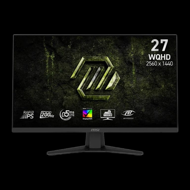 Монитор 27" MSI MAG 274QF E20  Rapid IPS, 2560x1440, 200Hz, 0,5ms, 300сd/m, 1200:1, HDR | 2xHDMI(2.0b), DP(1.4a) | InPSU, Vesa 100, Black