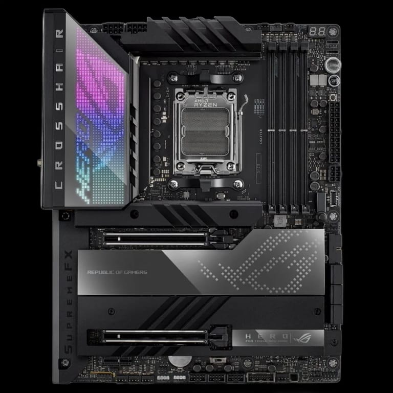 Материнская плата ASUS ROG CROSSHAIR X670E HERO /AM5,X670,USB4,MB AM5 EATX 4xDDR5 2xPCIEx16 PCIEx1 4xM.2 2.5GLAN (90MB1BC0-M0EAY0) (862420)