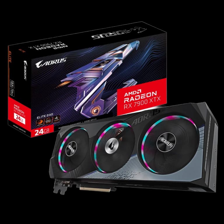 Видеокарта AORUS RX7900XTX AORUS ELITE 24GB GDDR6 384-bit HDMIx2 DPx2 GDDR6 384-bit HDMIx2 DPx2