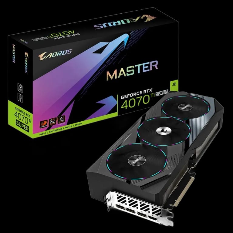 Видеокарта Gigabyte RTX4070Ti SUPER AORUS MASTER 16GB RTL 