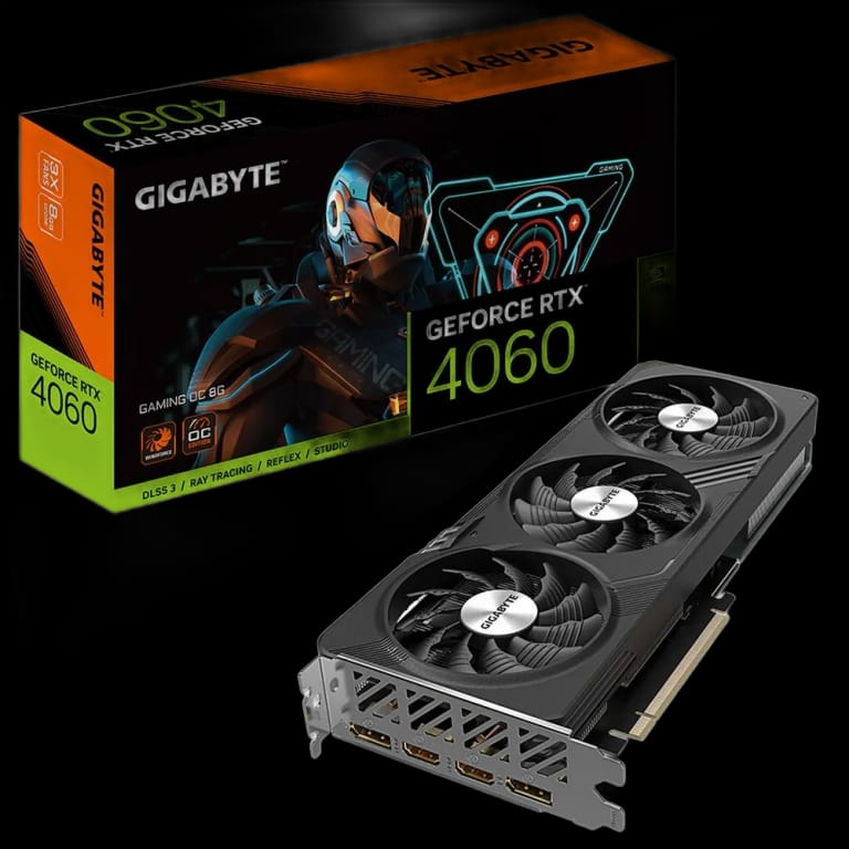 Видеокарта Gigabyte RTX4060 GAMING OC 8GB GDDR6 128-bit DPx2 HDMIx2 3FAN RTL 