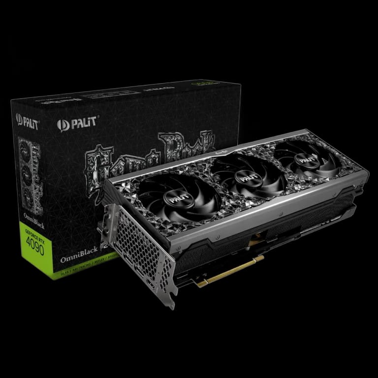 Видеокарта Palit RTX4090 GAMEROCK OMNIBLACK 24GB GDDR6X 384bit 3-DP HDMI |NED4090019SB-1020Q| (243420)