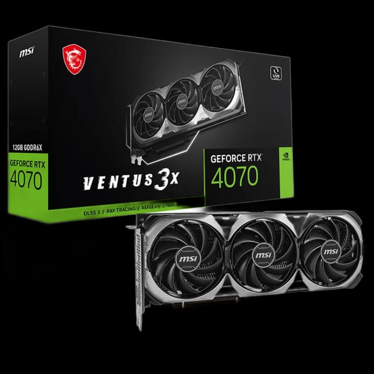 Видеокарта MSI RTX4070 VENTUS 3X E 12GB GDDR6X 192bit 3xDP HDMI 3FAN RTL