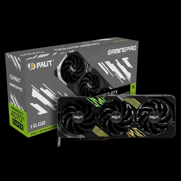 Видеокарта Palit RTX4070Ti SUPER GAMINGPRO 16GB GDDR6X 256-bit DPx3 HDMI 3FAN RTL 