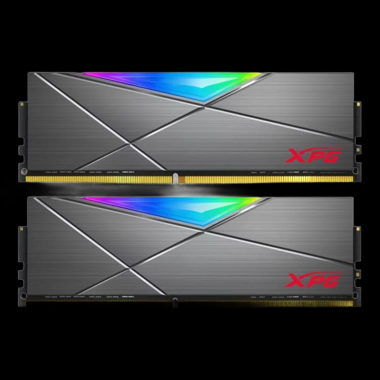 Модуль памяти ADATA XPG SPECTRIX D50 RGB Grey Gaming Memory AX4U320016G16A-DT50 32GB DDR4 3200 DIMM Non-ECC, CL16, 1.35V, Heat Shield, Kit (2x16GB), RTL (931283)