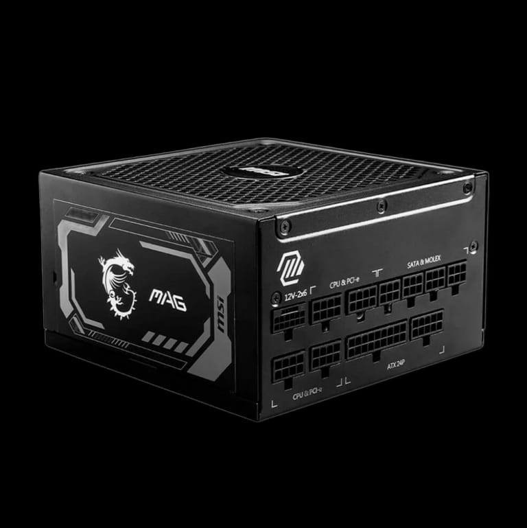 Блок питания MSI MAG A1000GL PCIE5 1000W, 80+ Gold, полностью модульный, ATX 3.0, PCIE5, RTL