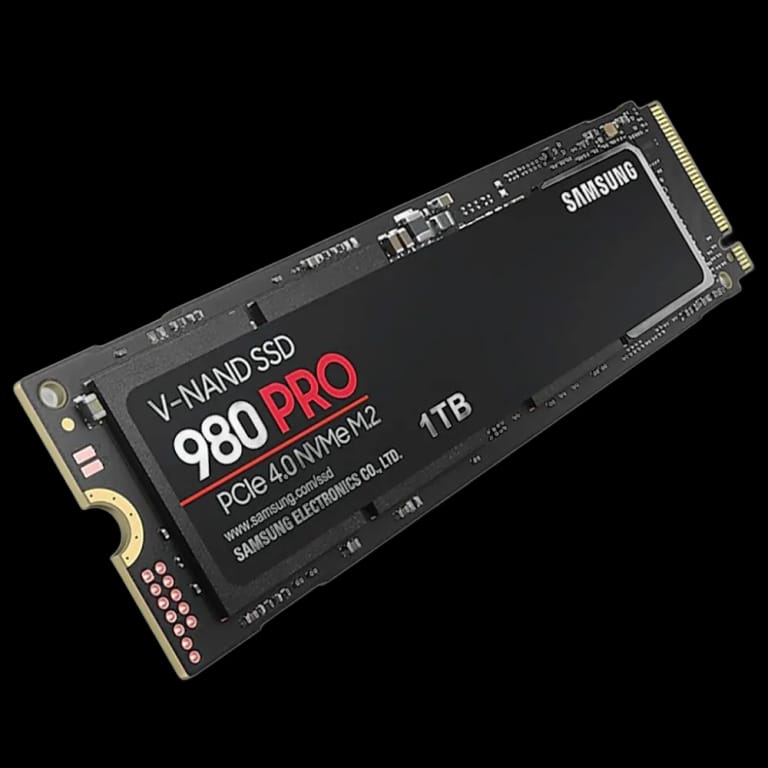 Твердотельный накопитель SSD Samsung 980 PRO M.2 2280 MZ-V8P1T0BW 1TB Client SSD PCIe Gen4x4 with NVMe, 7000/5000, IOPS 1000/1000K, MTBF 1.5M, 3D NAND TLC, 600TBW, 0,33DWPD, RTL {10}, (295546)