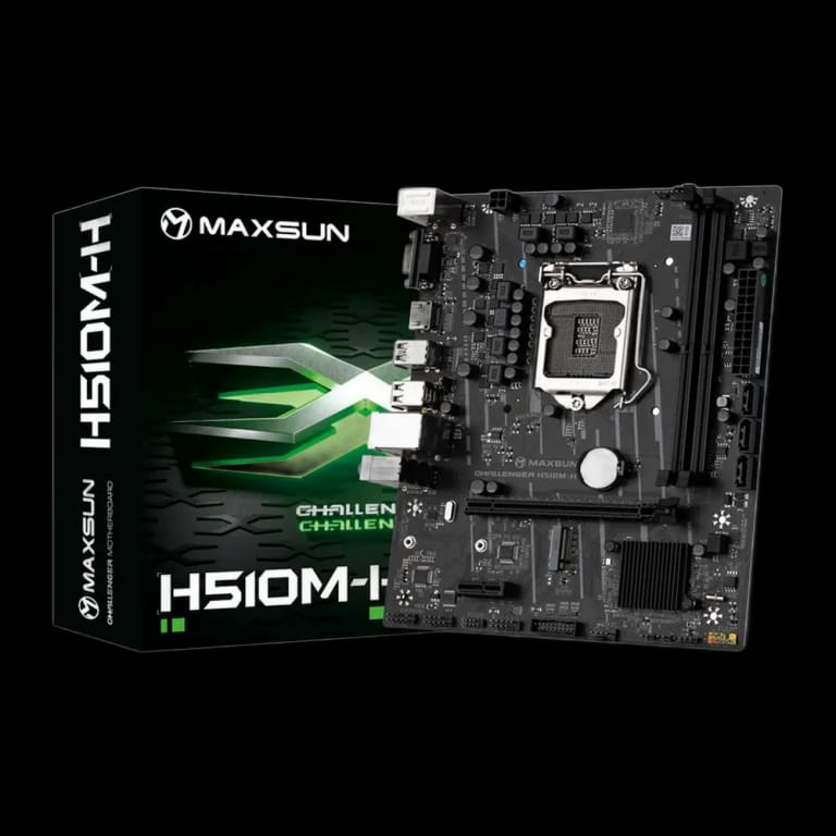 Материнская плата MS-Challenger H510M-H, H510, 2xDDR4, 1xPCIEx16 ,1xPCIEx1 ,1xM.2, Front2xUSB3 ,2xUSB2, Rear4xUSB2 ,2xUSB3, 3xSATA3, 1GLan, VGA+HDMI, mATX, RTL