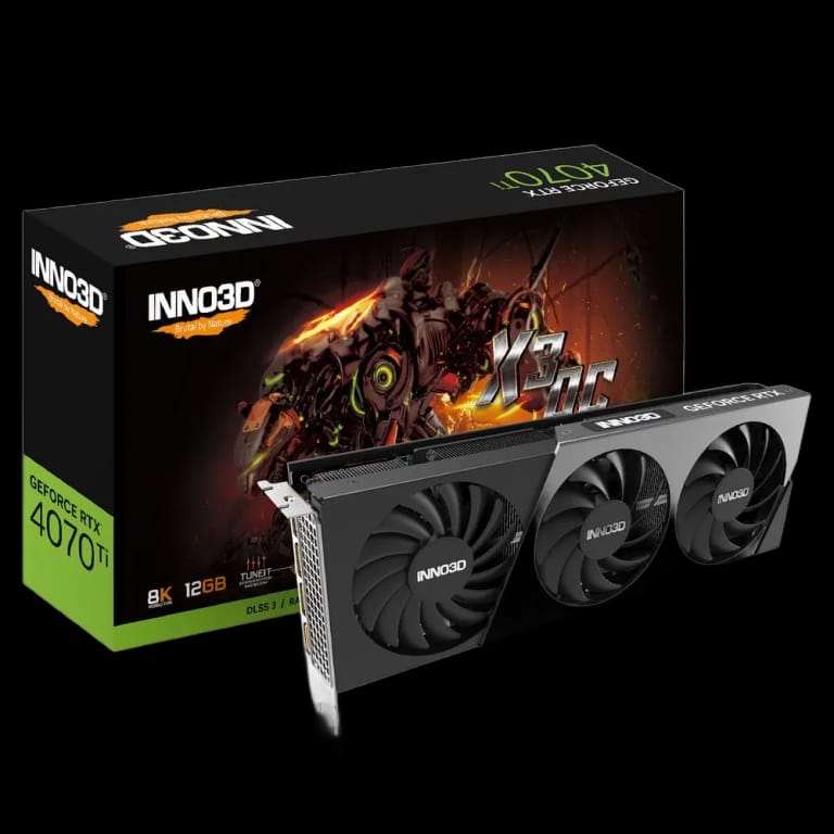 Видеокарта INNO3D RTX4070Ti X3 OC 12GB GDDR6X 192-bit DPx3 HDMI VA48N GA1048861