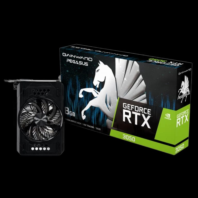 Видеокарта Gainward RTX3050 PEGASUS 8GB GDDR6 128bit DVI HDMI DP RTL