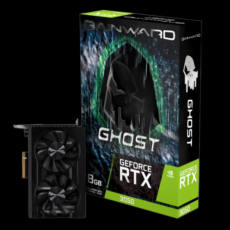 Видеокарта Gainward RTX3050 GHOST 8GB GDDR6 128bit DVI HDMI DP RTL
