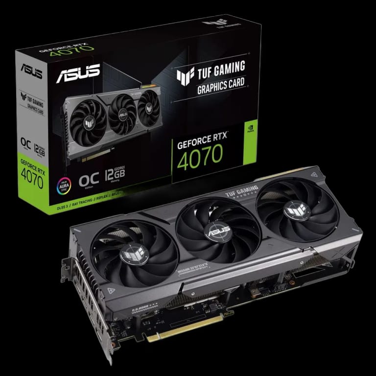 Видеокарта ASUS TUF-RTX4070-O12G-GAMING /RTX4070,HDMI,DP*3,12G,D6X