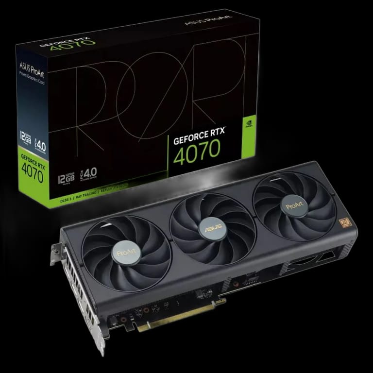 Видеокарта ASUS PROART-RTX4070-12G /RTX4070,HDMI,DP*3,12G,D6X 